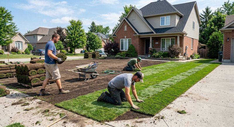 Yard Sod Installation in Rockwall, TX