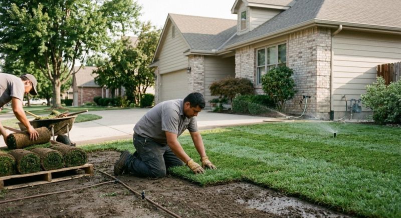 Zoysia Grass Installation in Rockwall, TX
