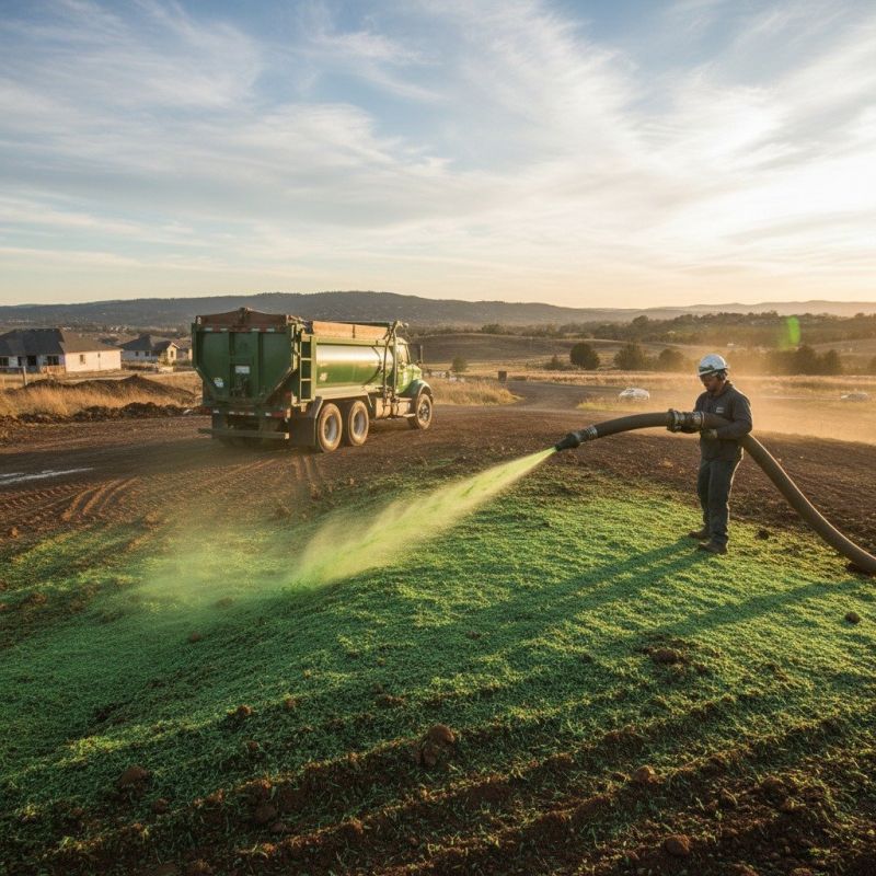 Local Hydroseeding Contractors pros at work